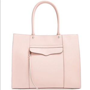 Rebecca Minkoff Medium Mab leather tote pale pink
